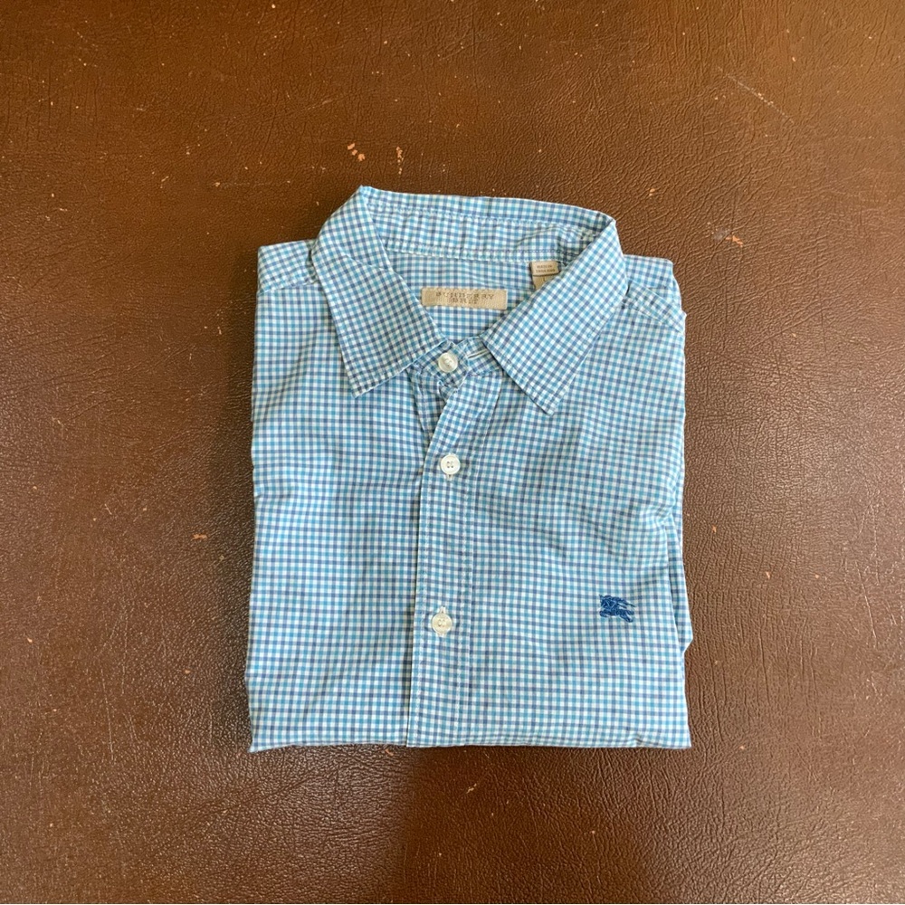Burberry Brit Blue Checkered Men's Shirt